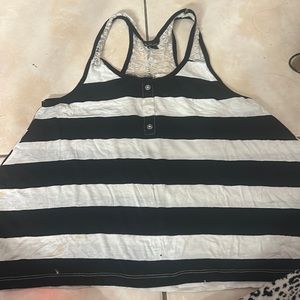 Black and white striped shirt